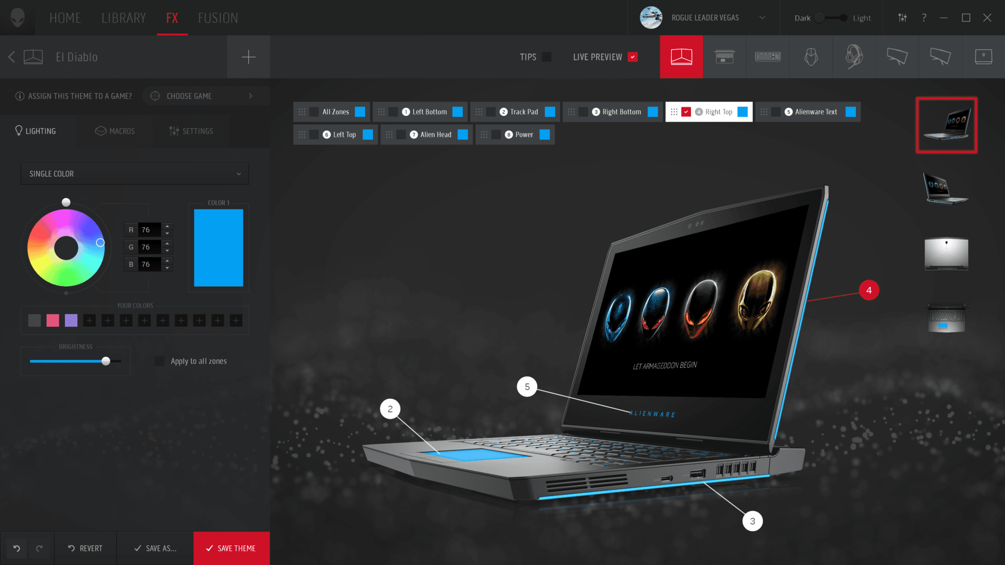 Alienware dashboard 3
