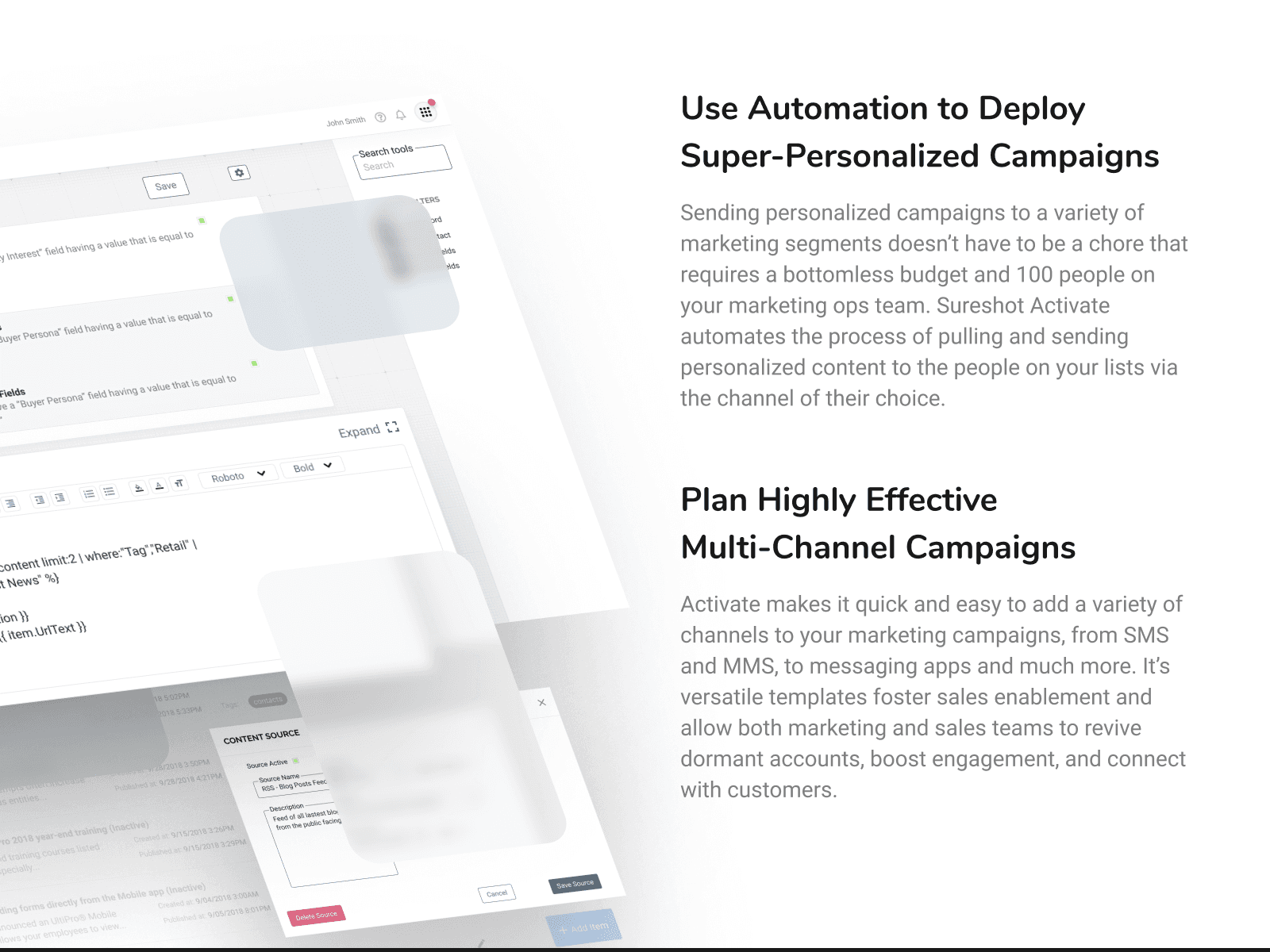 Shown is an ecosytem of product visuals