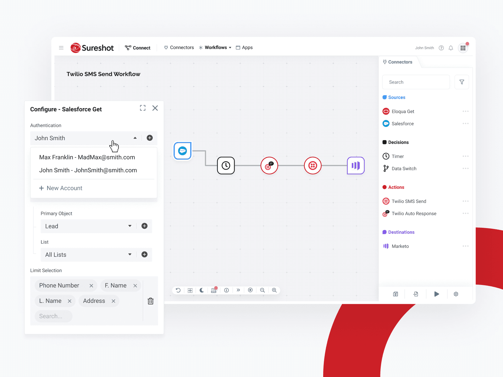 Shown is a detail of the Connect app