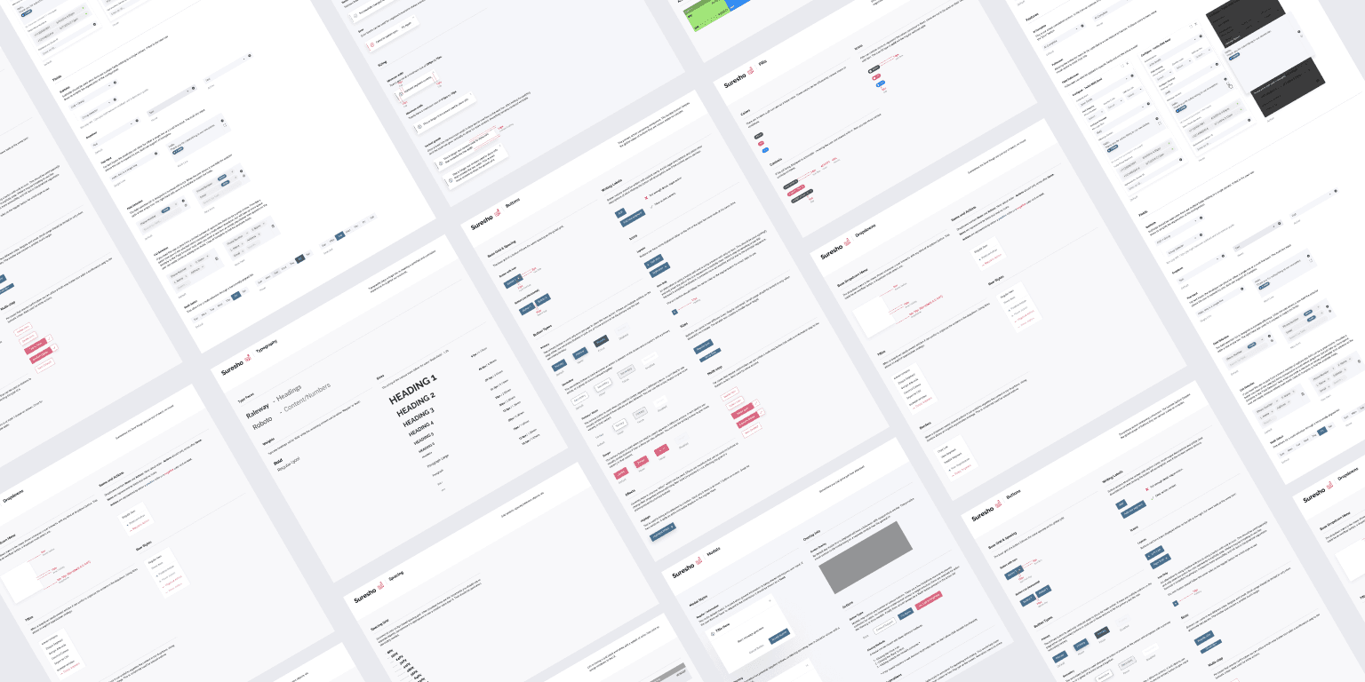 Shown is more documentation presented in Figma