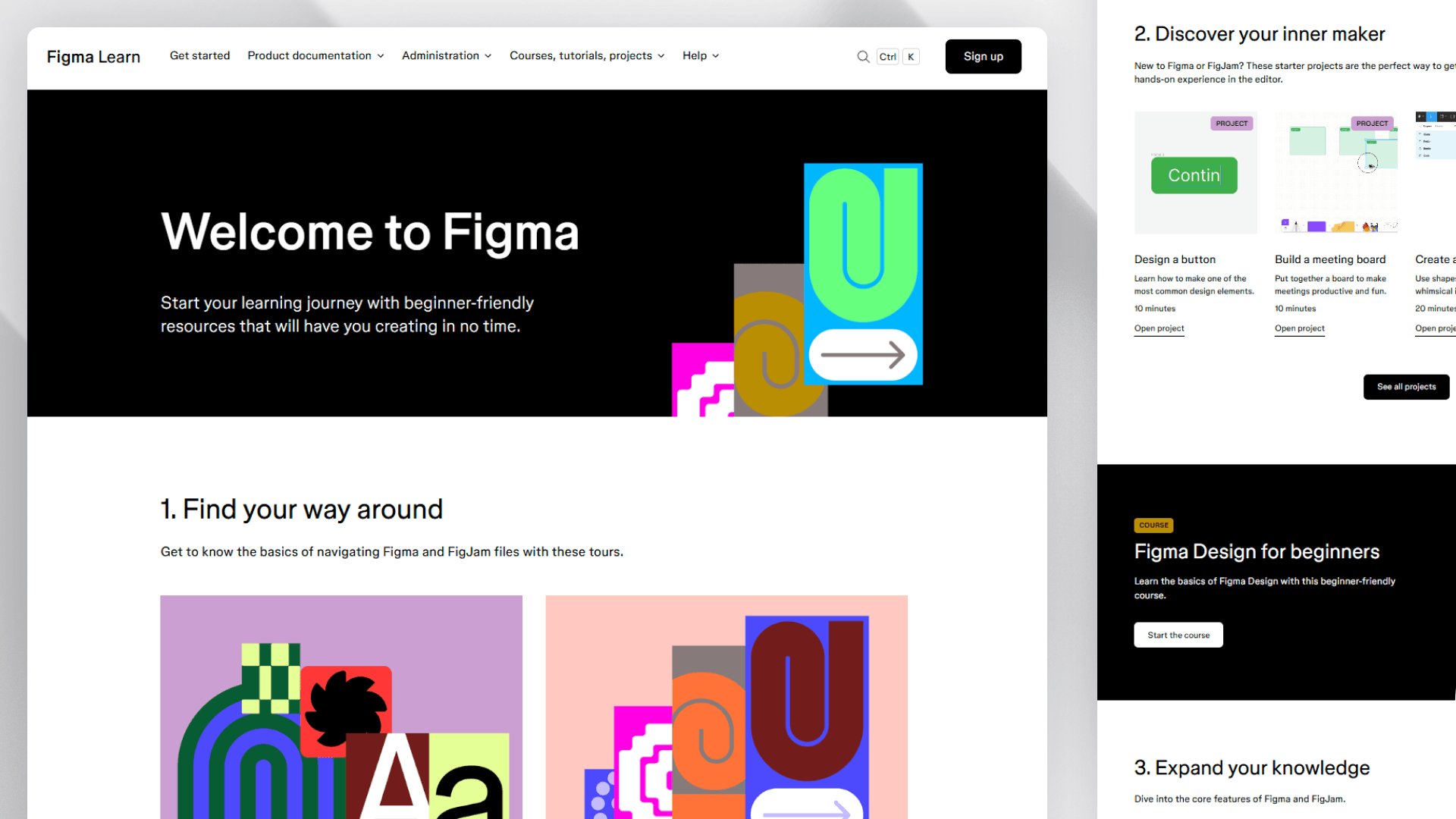 Get started with Figma Learn